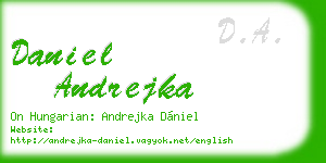 daniel andrejka business card